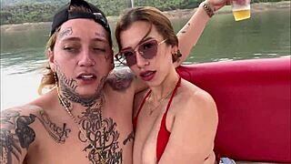 pov public boat party horny latina creampie pounding