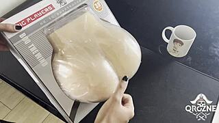 Testing liberty sex doll backstage solo fun!