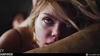 Cute Blonde Slave Submits To Lesbian Vampire Domme!