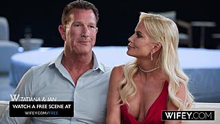 Wifey Tatiana Steele's Big Tits Bounce on BBC as Hubby Watches