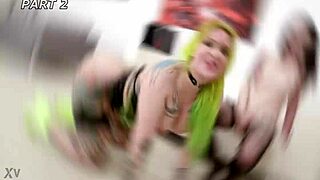 Anna de Ville drinks pee in double anal gangbang orgy