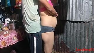 Cute boudi gets hardcore chudai alone at home