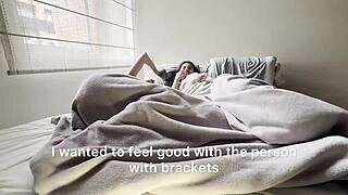 night pillow games with my best friend fingering wet pussies to squirt