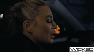 Uber driver blake blossom rides cock sloppy deepthroat cowgirl style