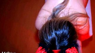 brazilian babe mysteriouskathy's tanned ass rides cowgirl on halloween creampie