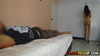 skinny latina gf takes rough anal from bf's big cock