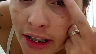 exhibitionist flashes tempting nightgown seductively