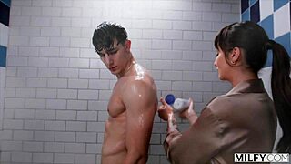 naughty milf lexi luna tempts stud in steamy shower 💦😈