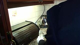 Savannah Gold Fucked Doggy in Latex French Maid Uniform!