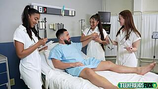 shy teen patient gets deepthroat treatment from doctors