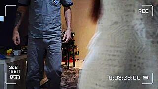 horny housewife seduced by technician for hardcore fuck