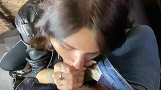 street whore sucks my big dick till mouth cum! 😈💦