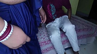 Young stud sniffs milf mommy's panties before rough pussy pounding