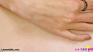 Lovely petite blonde milf teases in casting interview on sofa pov