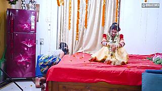 Desi Wife Starsudipa Threesome Fucked By Thief Husband Watches