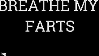 open wide slave—mistress farts right in your face!