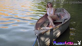 hey classy russian milf, strip naked on boat and show that skinny pussy?