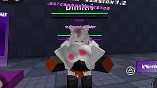 Roblox slut squirts wildly in intense fighting game fuck