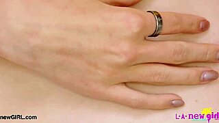 Lovely petite blonde milf teases in casting interview on sofa pov