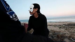 summer coming let's do beach anal creampie fuck