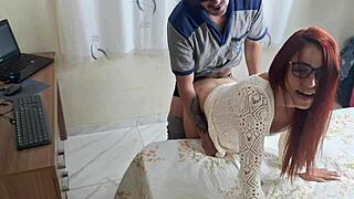 horny housewife seduced by technician for hardcore fuck