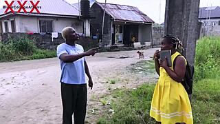 bad teacher spots horny student bends her over fucks wet pussy hard outside school