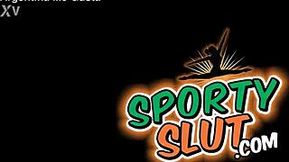 Latina's Huge Tits and Puffy Cameltoe in Yoga Spandex