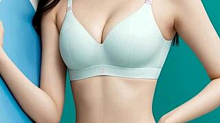 um, sweet asian models tease in sexy lingerie and panties...