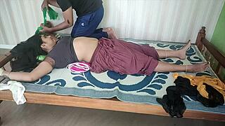 bdsm bound housewife tied hands legs bed licked chocolate navel indulgence part 1