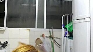 exhibitionist flashes tempting nightgown seductively