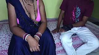 Young stud sniffs milf mommy's panties before rough pussy pounding