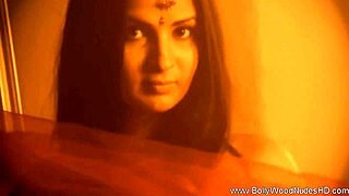 exotic indian milf performs sensual erotic brunette dance ritual hd