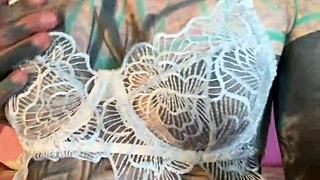 Masturbating Tattooed German Goth Dirty Talks Fiercely