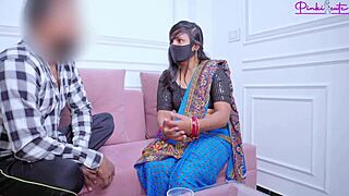 i fucked my fan hard in saree cowgirl style on bed