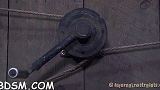 bound beauties' pussies drilled hard in chained contest