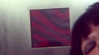 Sexy fake-titted lesbian licks friend's pierced pussy heels