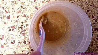 hey piggy watch me prep your food and toothbrush all nude kinky style