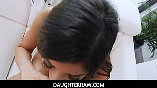 Stepdad's Garage Discipline: Xxlna Marie's Deepthroat Penalty