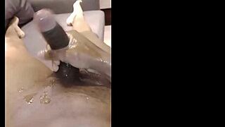 Homemade military pov solo cock massage session