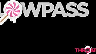 gorgeous brunette's throat and face drowned in sloppy cock juice