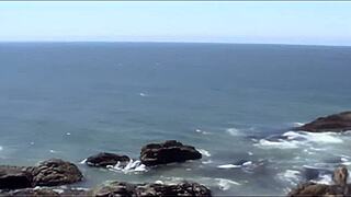 aurora snow fucks outdoors with huge cock deepthroat