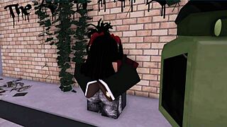 rice bunny bounces on bbc deep in dark alley