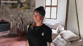 babysitter's juicy shaved pussy needs your help now