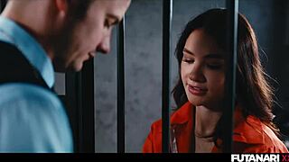 matty mila turns futa shemale after summoning demon in prison