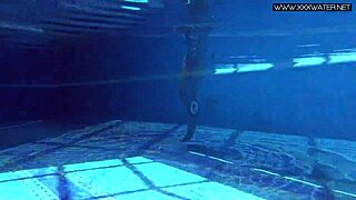 very hot russian babe mary kalisy strips poolside nude