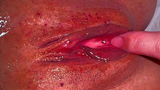 Amateur japanese milf's shaved pussy closeup 356 days post-virginity