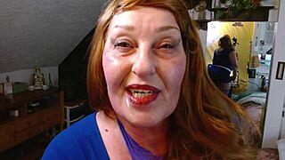 Redhaired Business Woman Screams for Escort Cum in Mouth Again and Again!