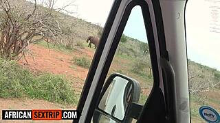 Submissive Ebony Girlfriend Sloppily Sucks Vacation Big Cock!