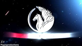 Pegas eva horn gags on monster cock deepthroat anal spanking pov 😈🍆💦