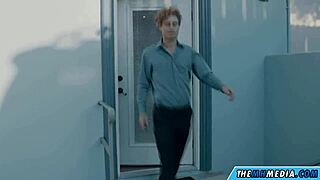 a sweet babysitter unleashes her big natural tits in horny hd seduction